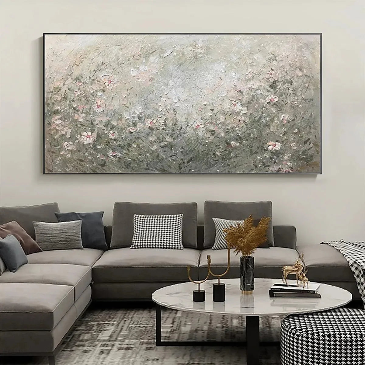 WHISPERING MEADOW: Impressionistic Wildflower Landscape Painting