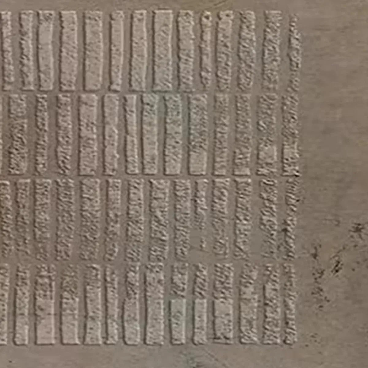 TEXTURED RECTANGLE ARRAY: Minimalist Textured Painting in Brown