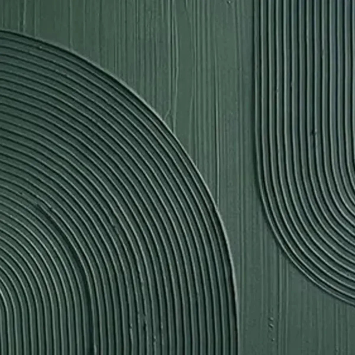 GREEN TEXTURED ARCHES DIPTYCH: Textured Abstract Painting Set of 2, Square Wall Art