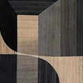 MINIMALIST GEOMETRIC DIPTYCH: Abstract Geometric Painting Set of 2, Square Wall Art