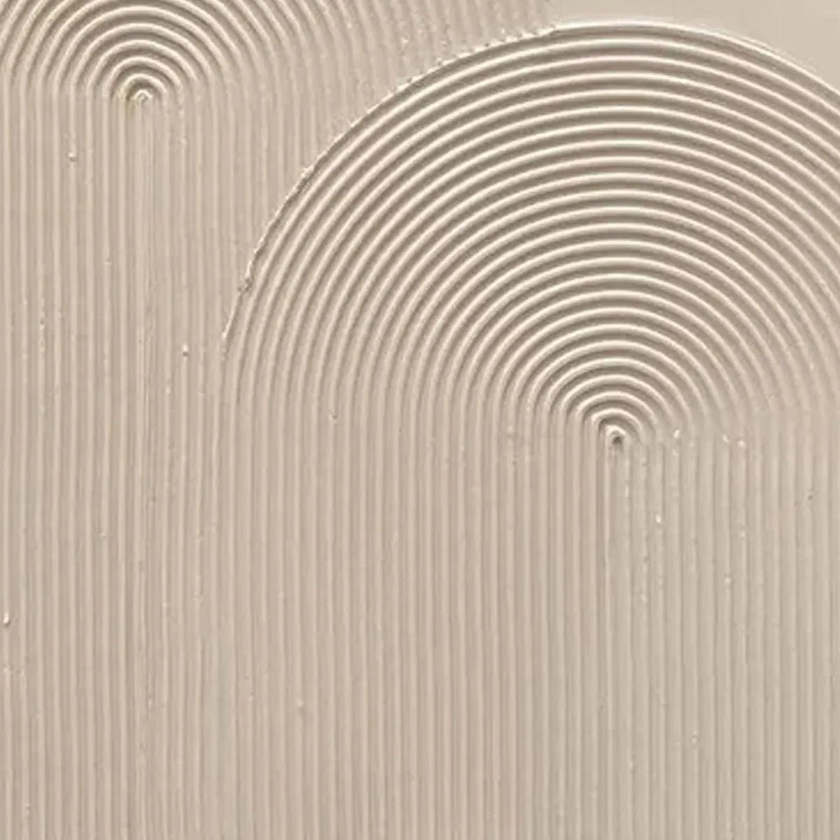 TEXTURED RAINBOW: Minimalist Textured Painting in Beige