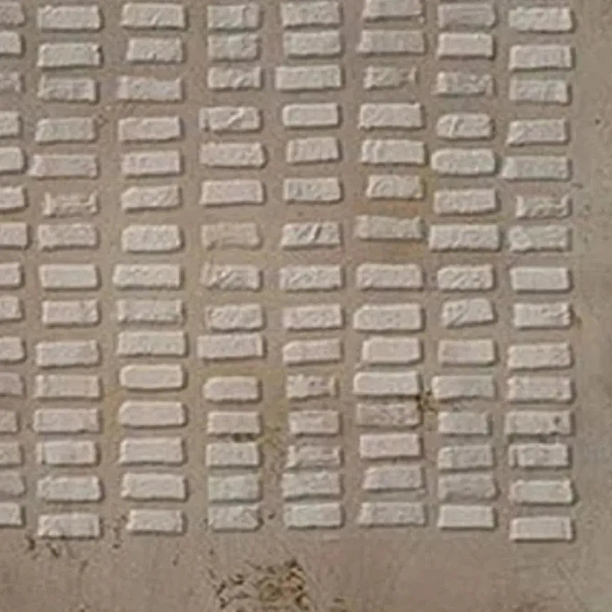 TEXTURED BEIGE GRID: Minimalist Textured Painting
