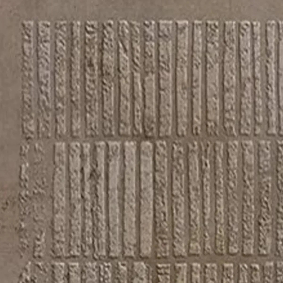TEXTURED BROWN GRID: Minimalist Textured Painting