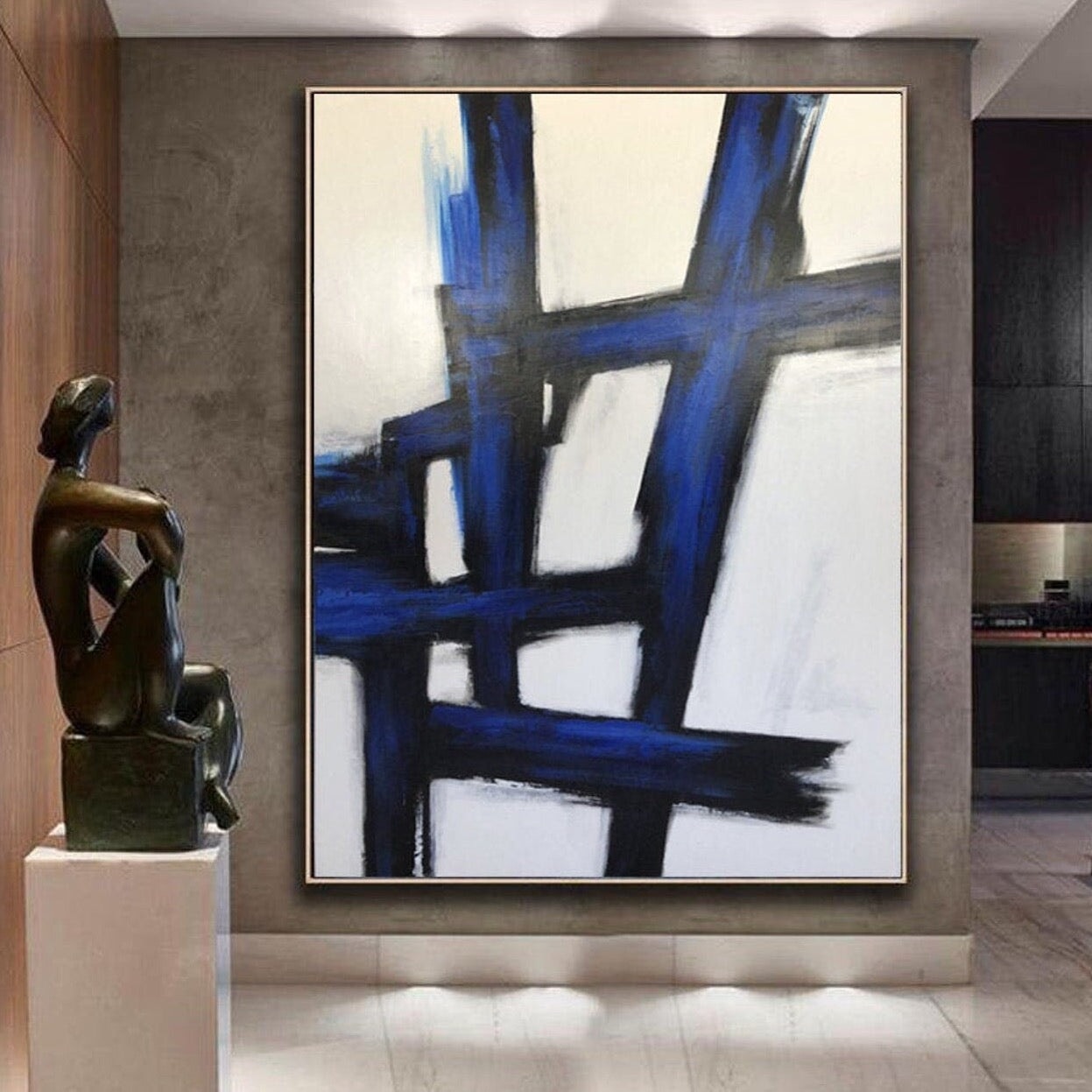 Blue/Black/White
