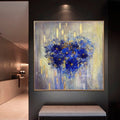 Purple Flower Abstract Painting