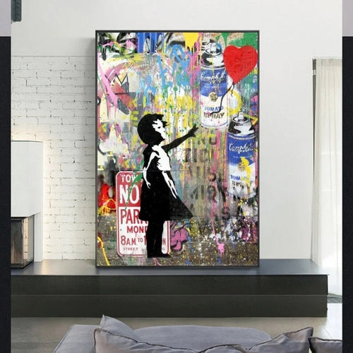 Balloon Girl Wall Art