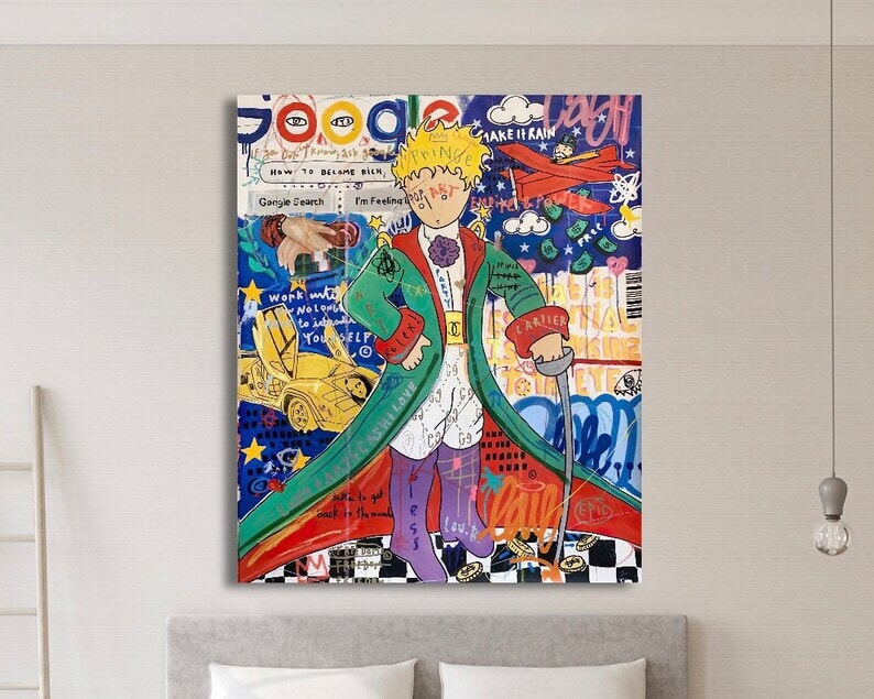 The Little Prince Graffiti Wall Art