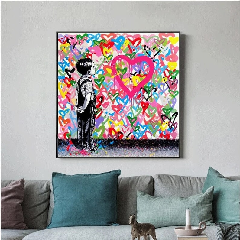Boy with Hearts