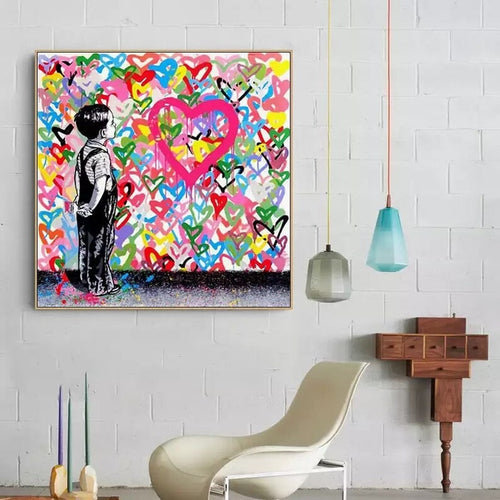 Boy with Hearts