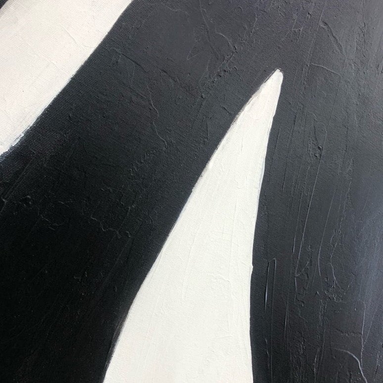 Black & White Abstract Canvas Wall Art