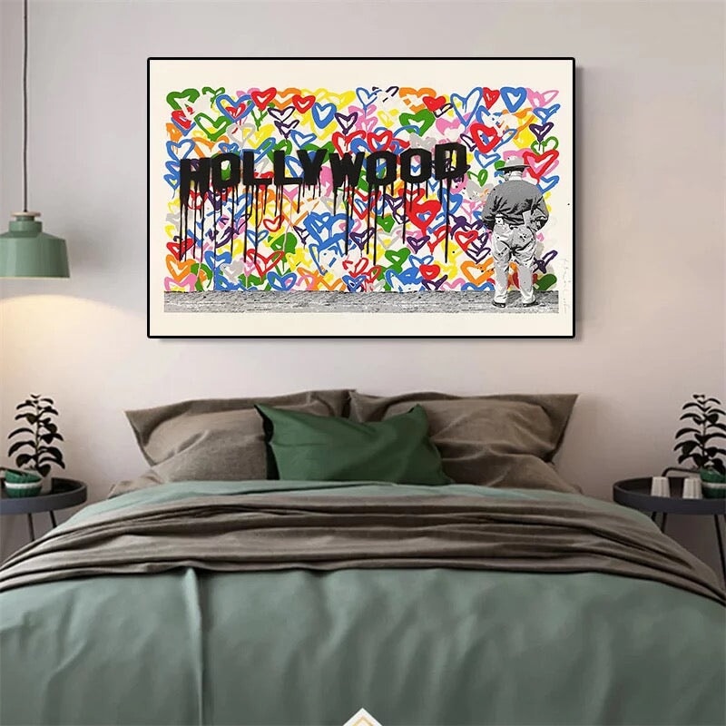 Hollywood Graffiti Wall Art