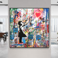 Banksy Balloon Girl 100% Hand-Painted