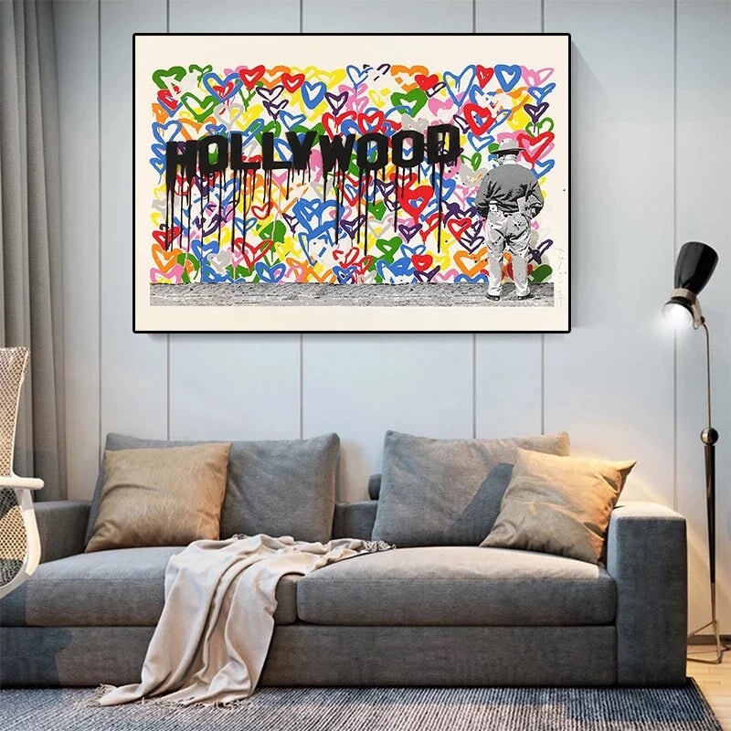 Hollywood Graffiti Wall Art