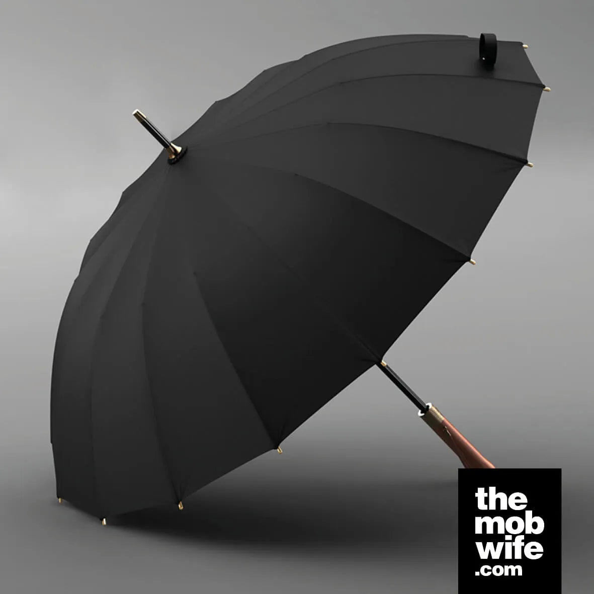 Luxury Large 16 Ribs Handle Business Gentleman Umbrella