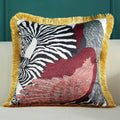 Luxury Silk Pillowcase Tropical Forest Decorative Pillows Cushion Cover