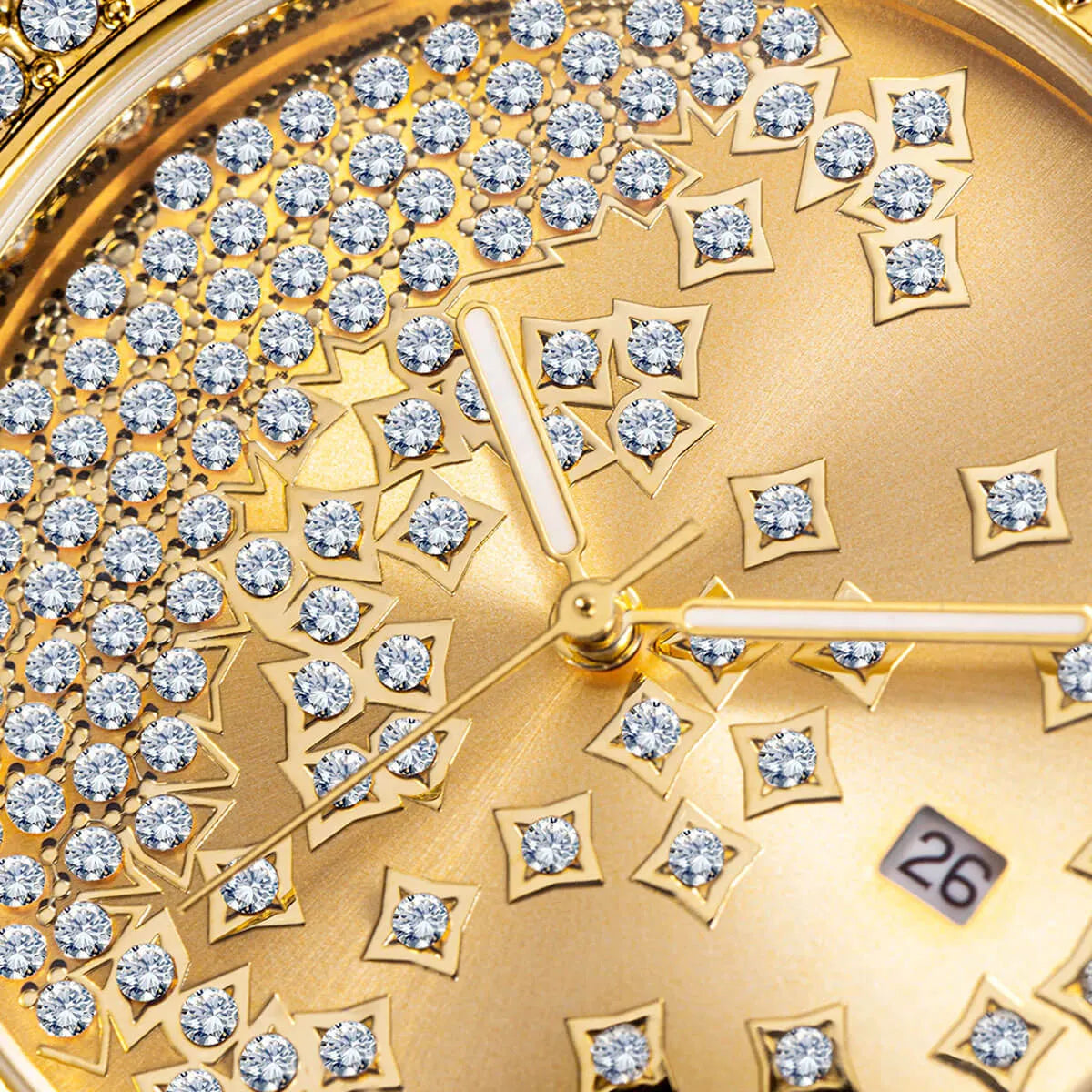 Luxury Star Dial Stainless Steel Lum Watch