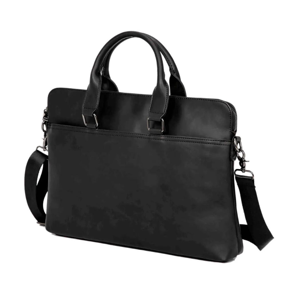 Luxury Vintage Leather Shoulder Messenger Briefcase