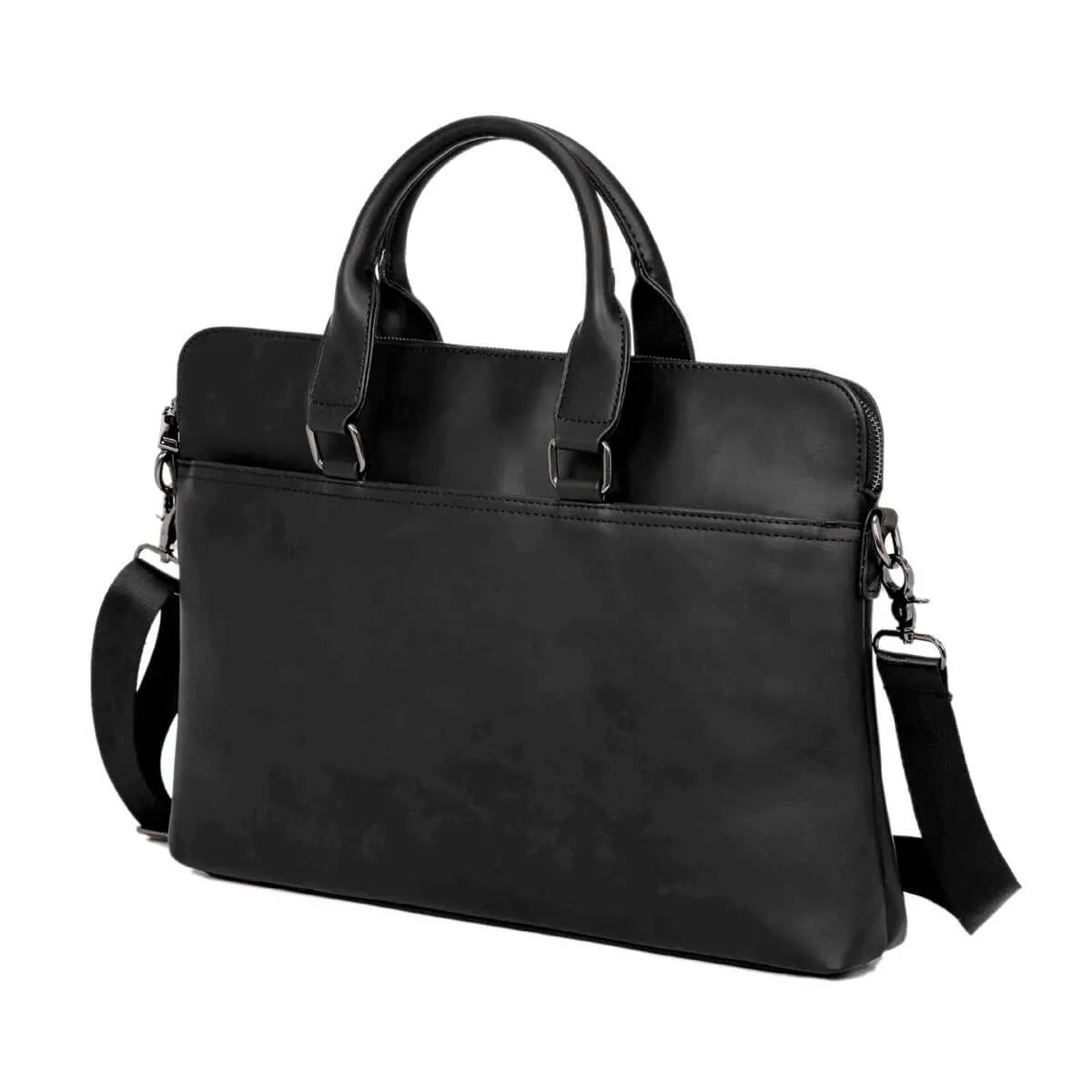 Luxury Vintage Leather Shoulder Messenger Briefcase