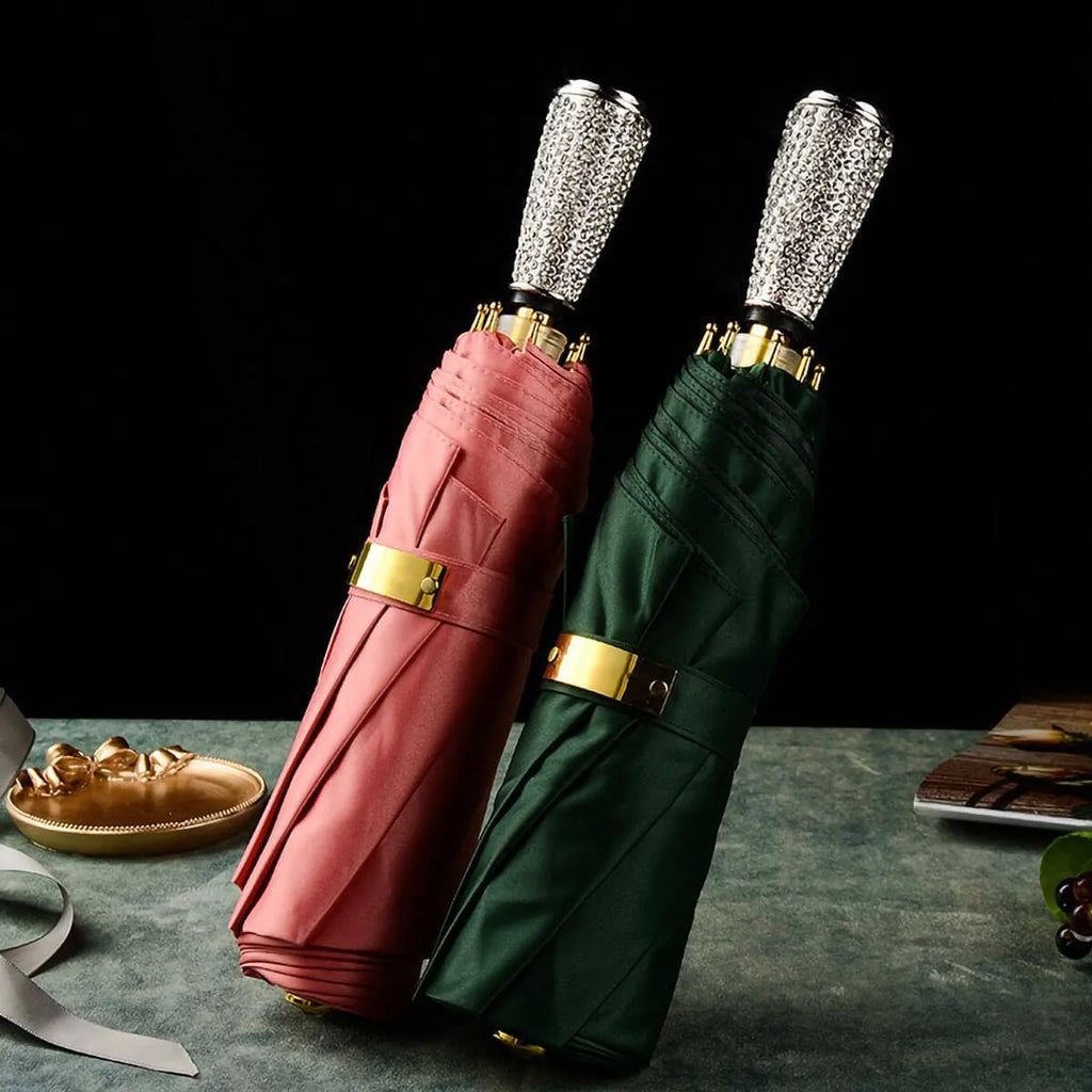 Luxury Women's Folding Windproof UV Umbrella