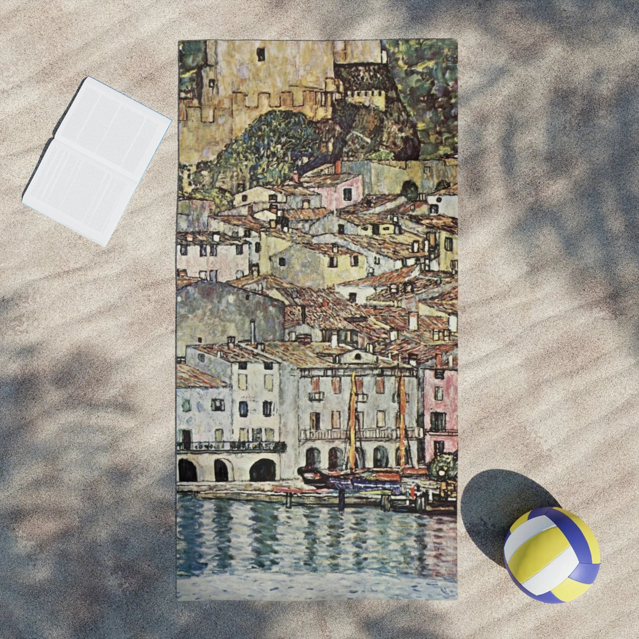 Malcesine am Gardasee Gustav Klimt Beach Towels