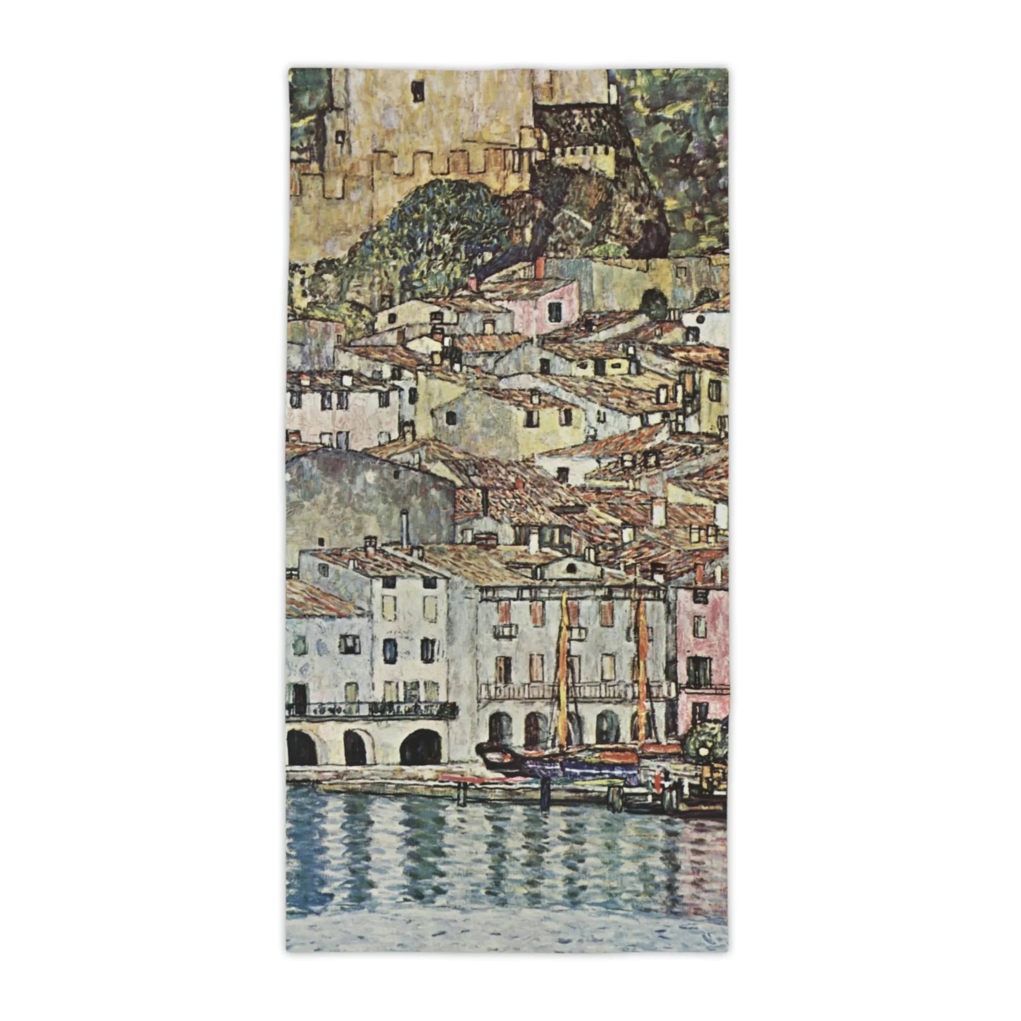 Malcesine am Gardasee Gustav Klimt Beach Towels
