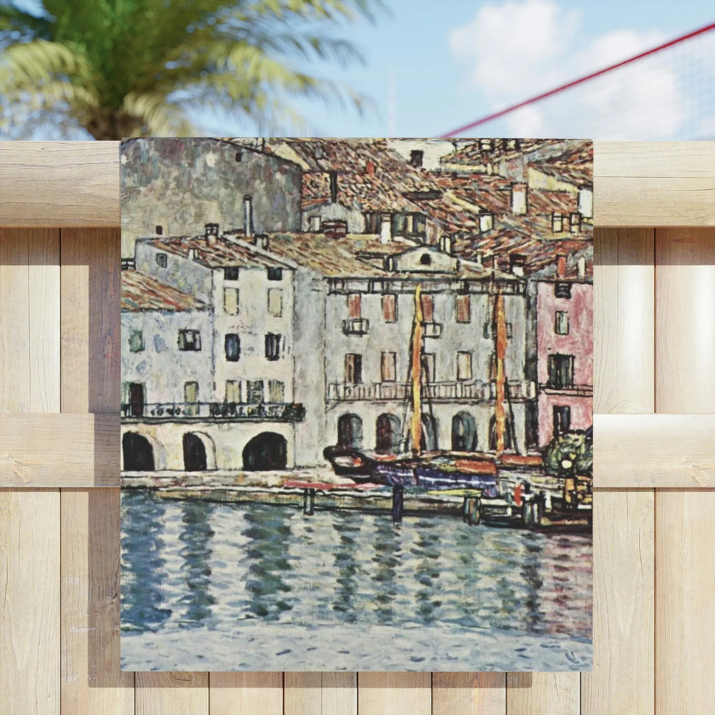 Malcesine am Gardasee Gustav Klimt Beach Towels