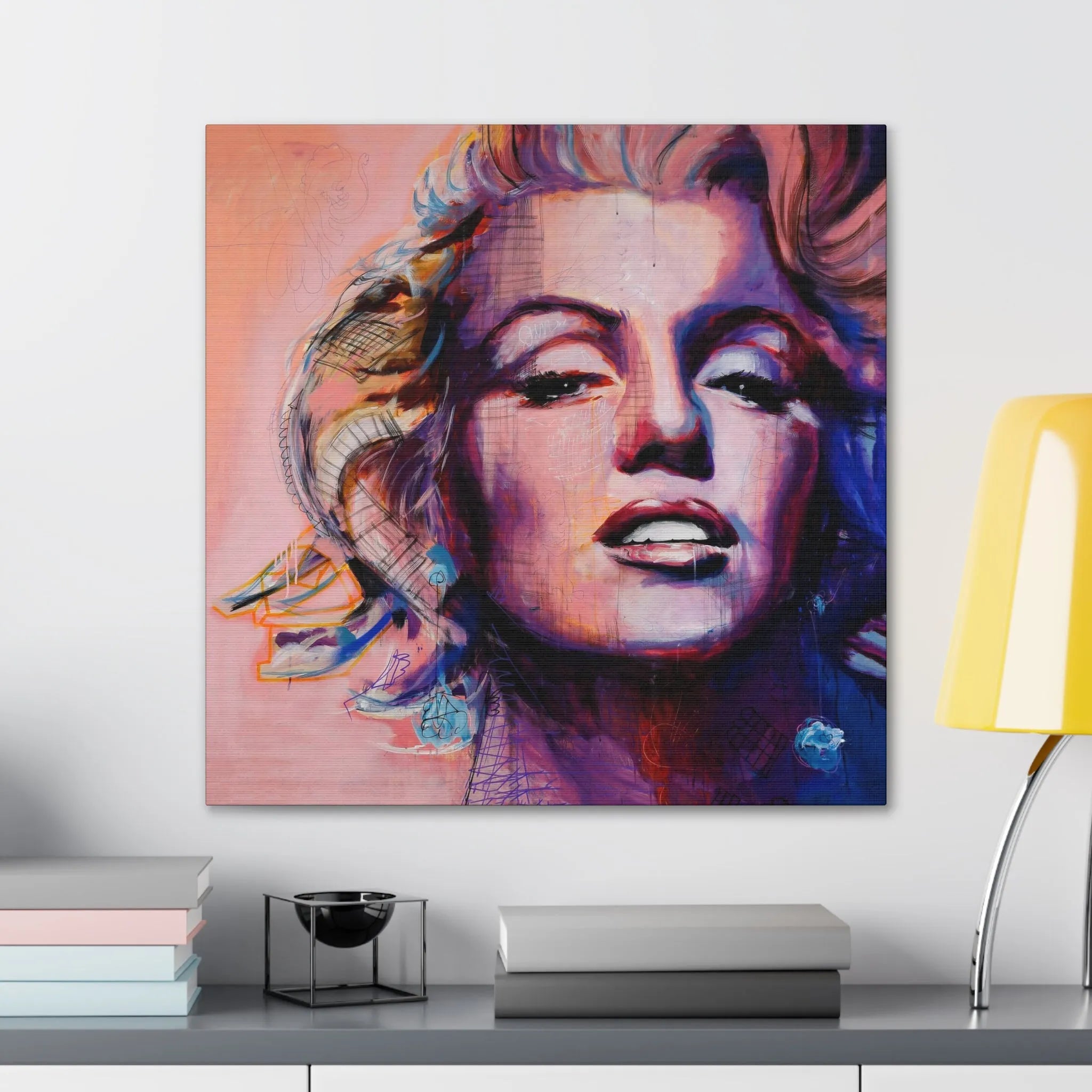 Marilyn Monroe Iconic Art Portrait Canvas Gallery Wraps