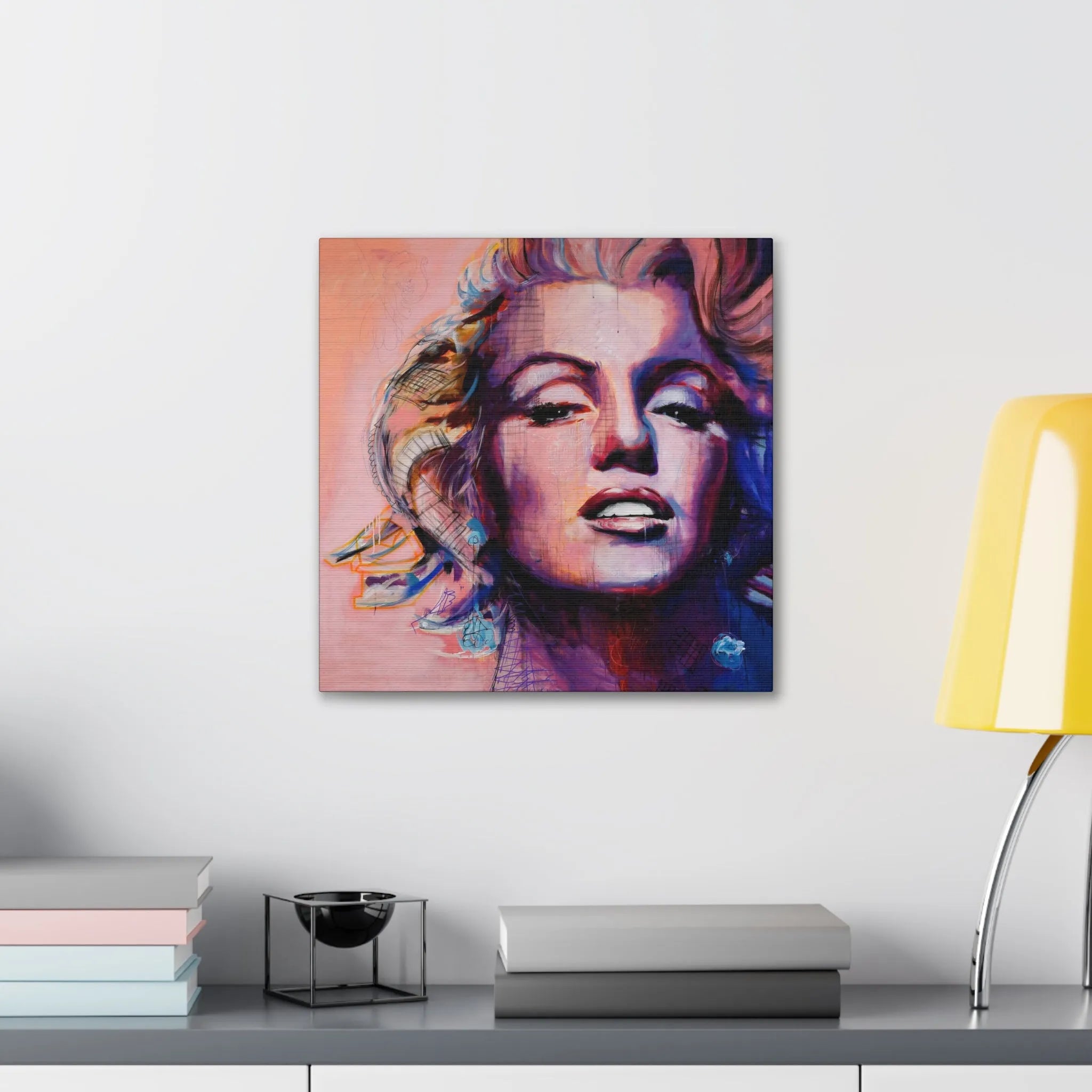 Marilyn Monroe Iconic Art Portrait Canvas Gallery Wraps