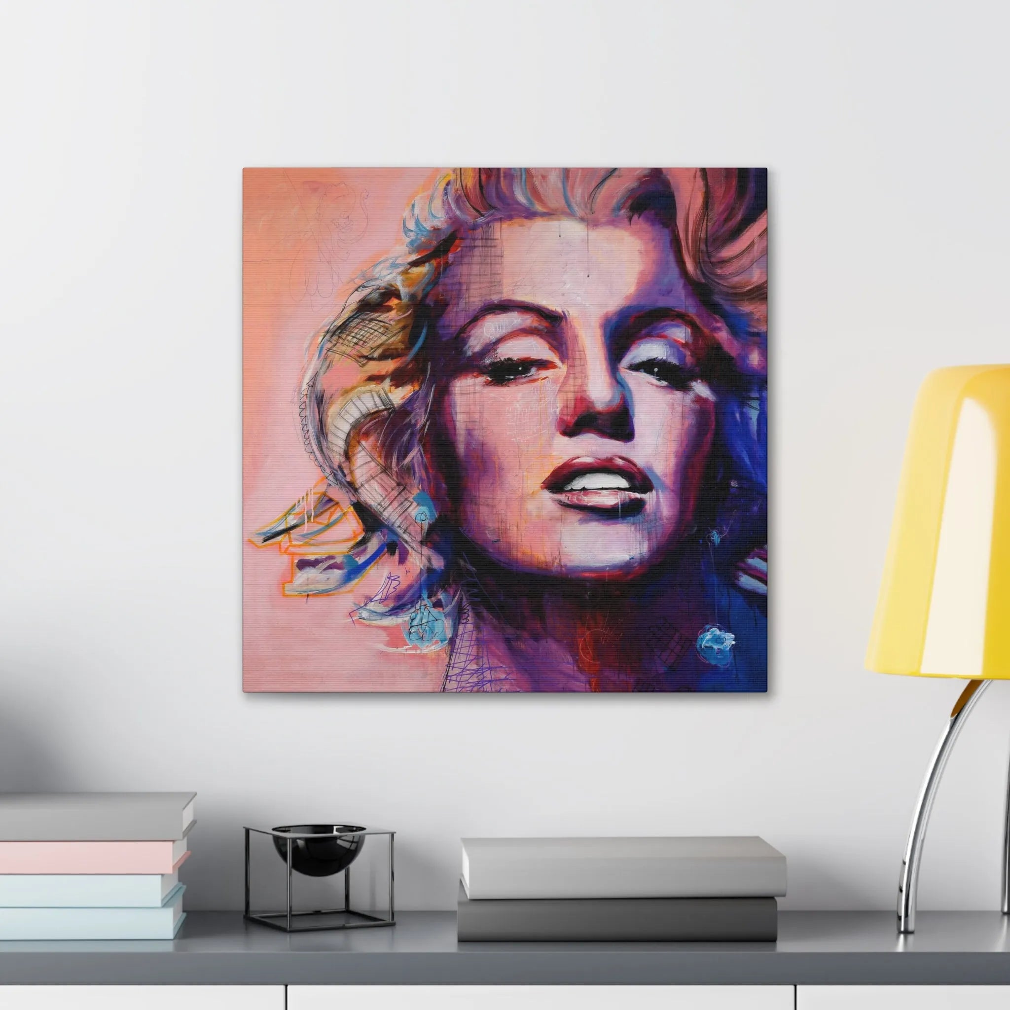 Marilyn Monroe Iconic Art Portrait Canvas Gallery Wraps