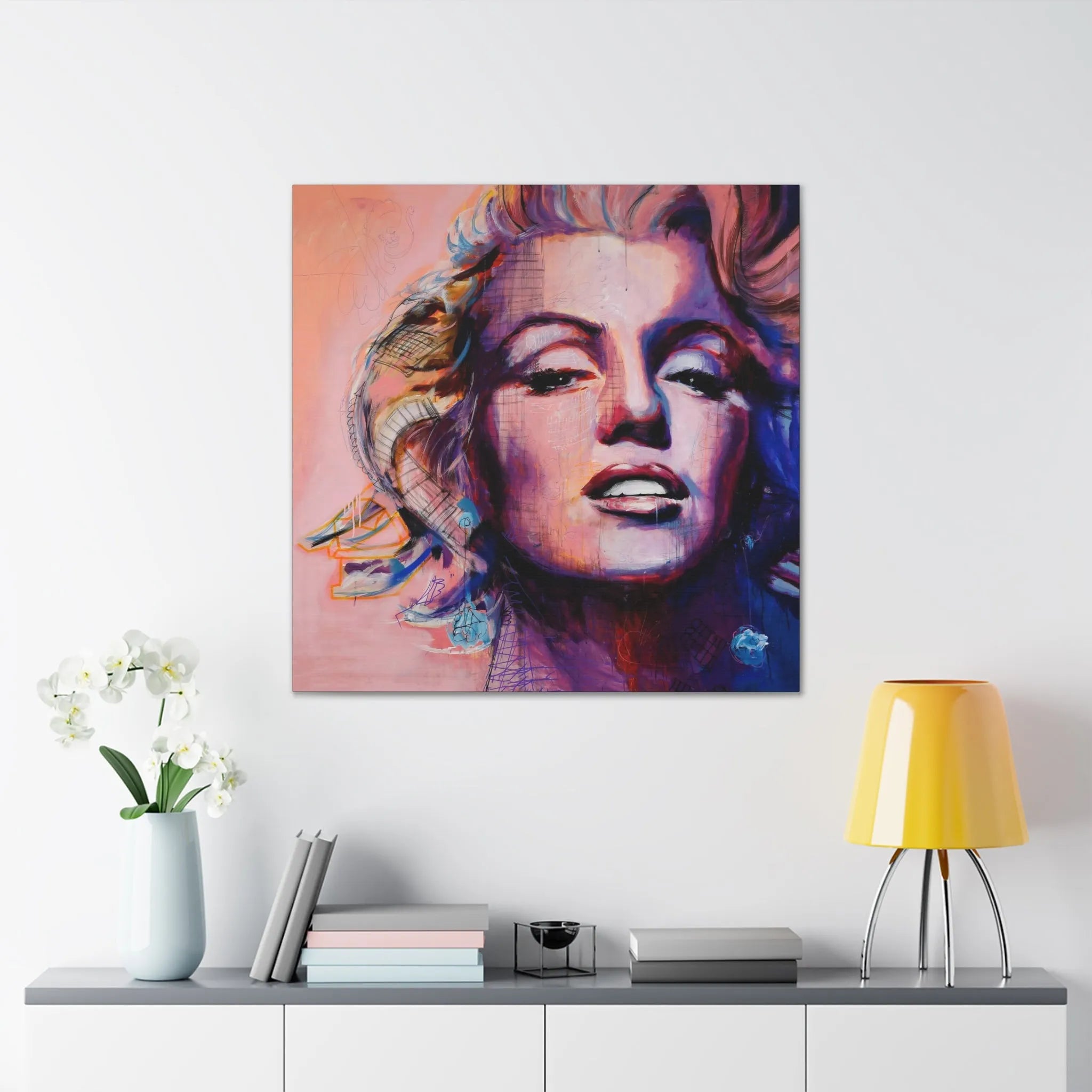 Marilyn Monroe Iconic Art Portrait Canvas Gallery Wraps