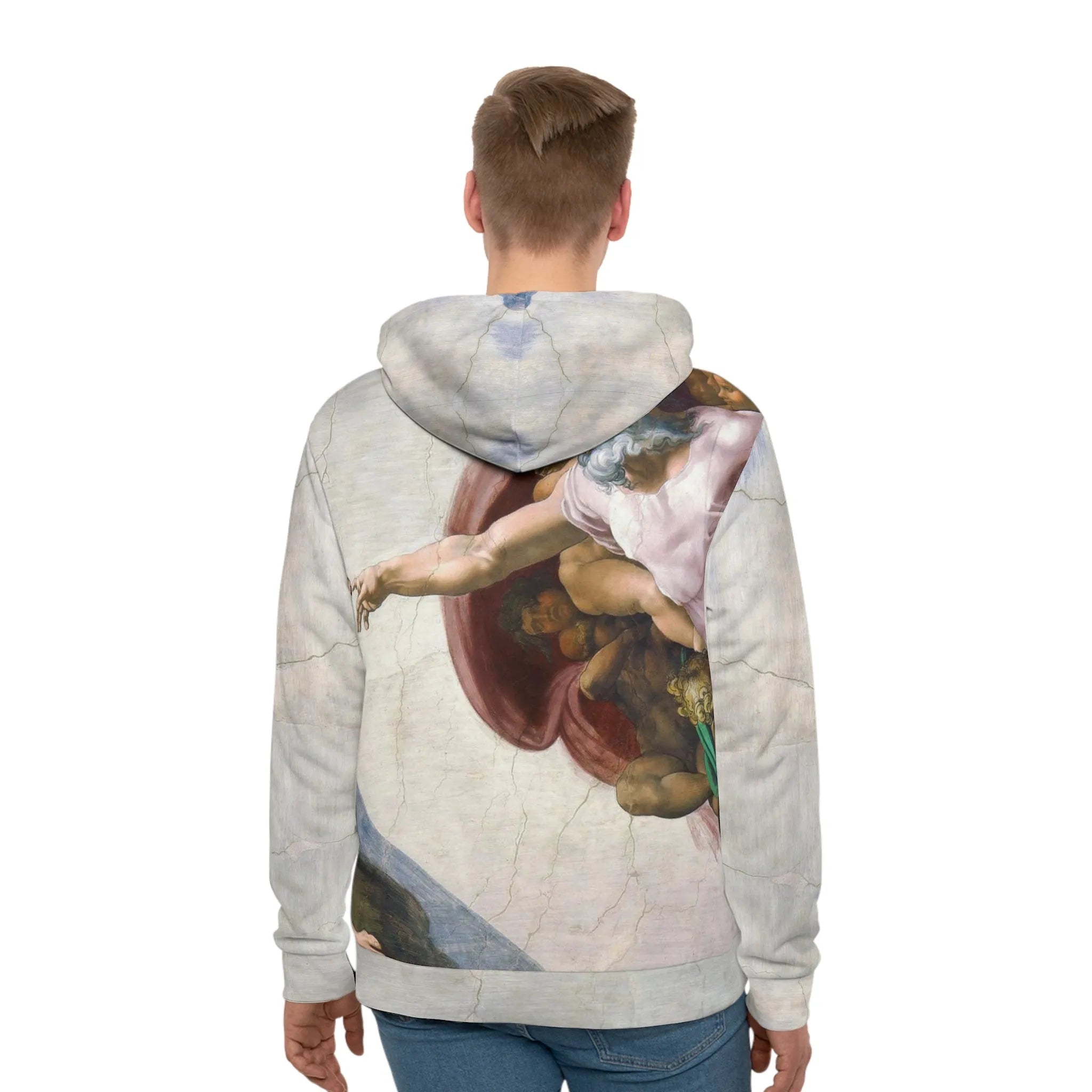 Michelangelo's The Creation of Adam Art Hoodie