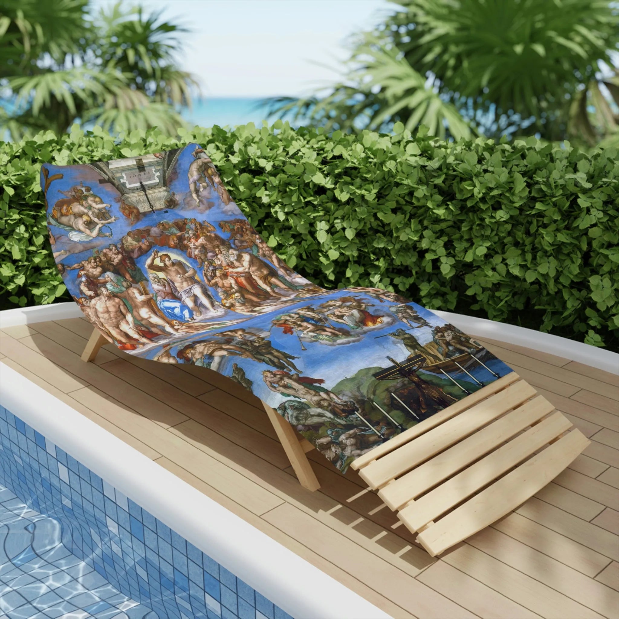 Michelangelo's The Last Judgment Beach Towels