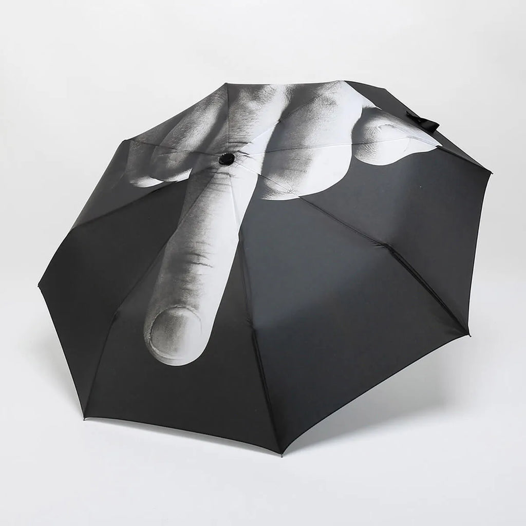 Middle Finger Funny Umbrella Rain Cool Windproof Folding Parasol
