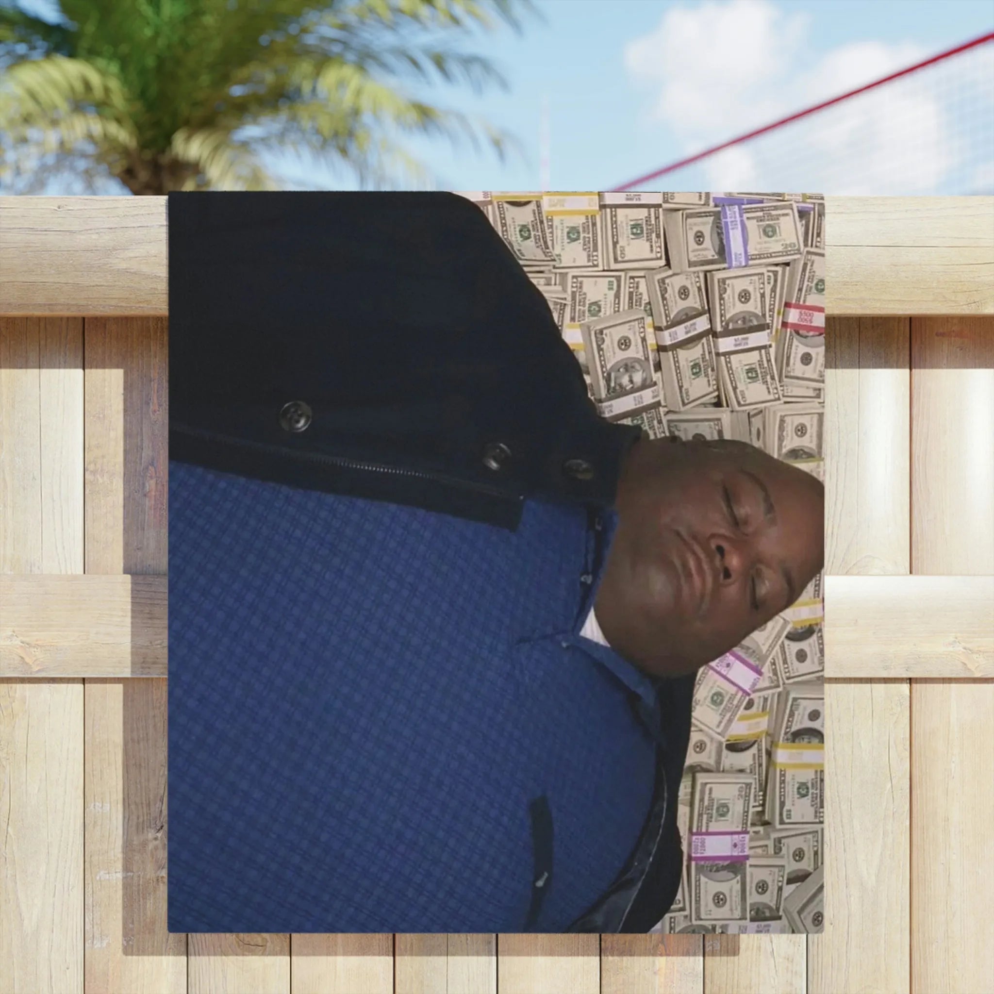 Mo Money Art Paid in Full Beach Towel