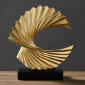 Modern Decor Ornaments Abstract Sculpture Resin Sculpture Art Golden Statue