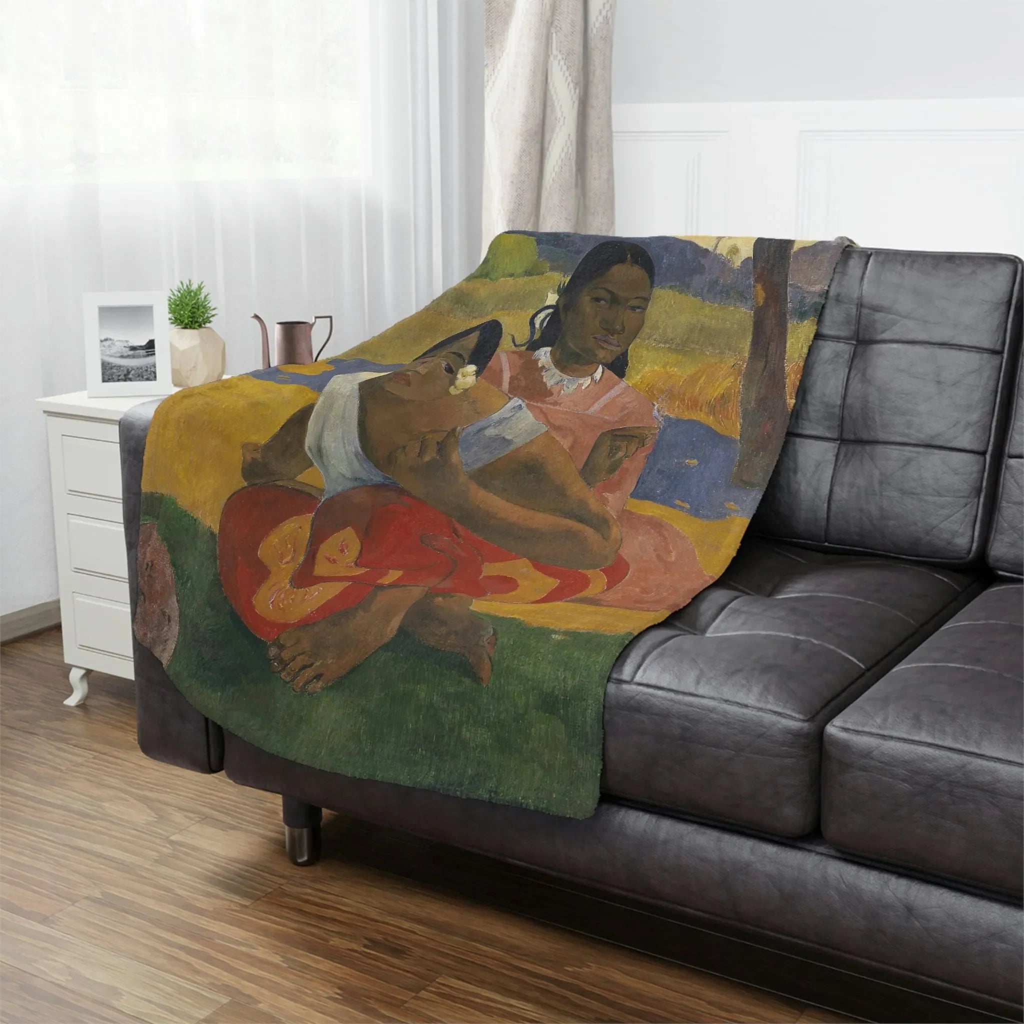 Nafea Faa Ipoipo by Paul Gauguin Art Blanket