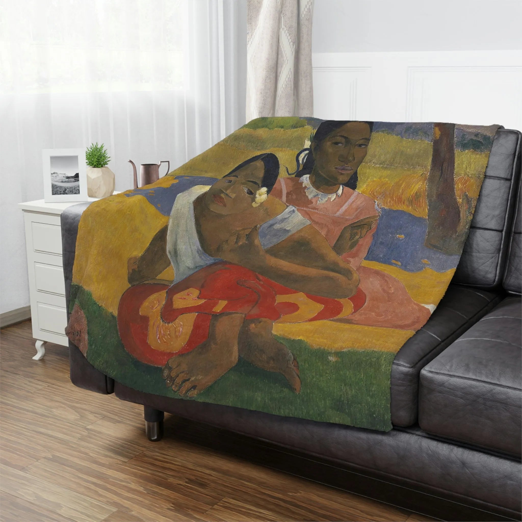 Nafea Faa Ipoipo by Paul Gauguin Art Blanket