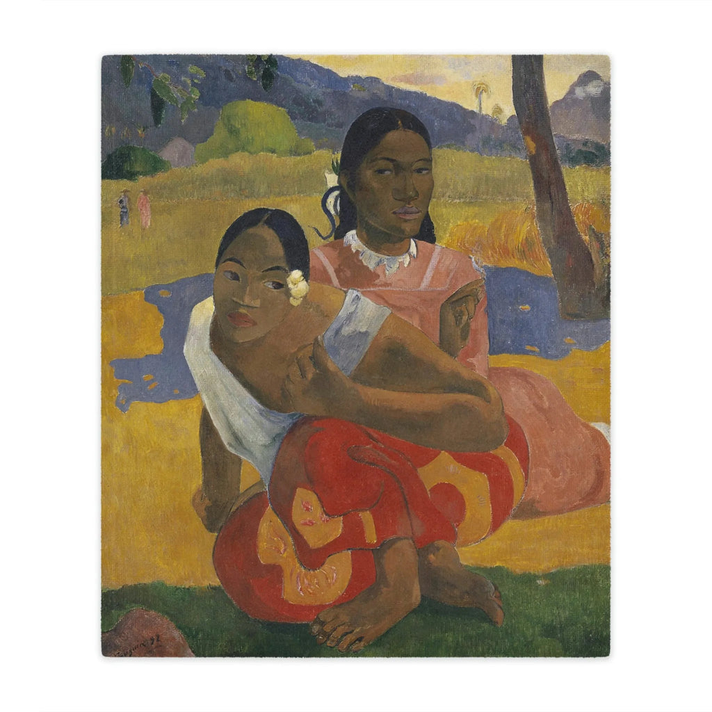 Nafea Faa Ipoipo by Paul Gauguin Art Blanket