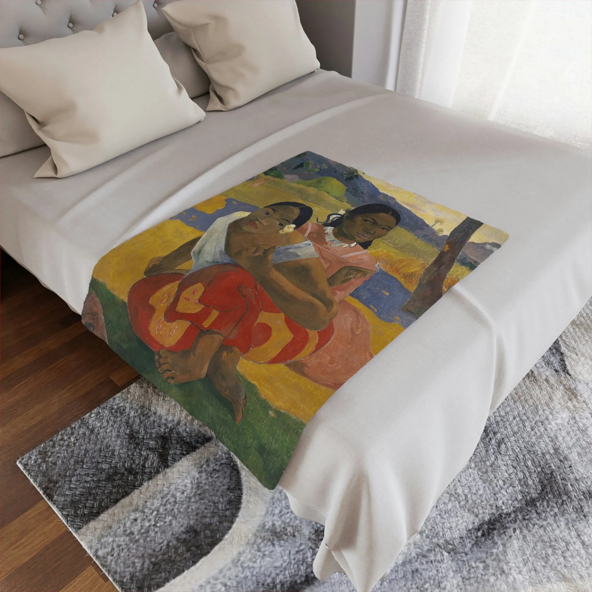 Nafea Faa Ipoipo by Paul Gauguin Art Blanket
