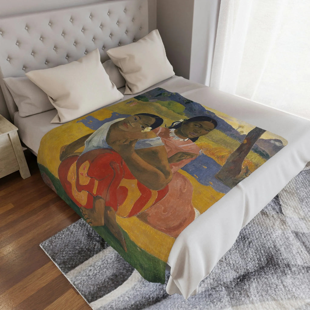 Nafea Faa Ipoipo by Paul Gauguin Art Blanket