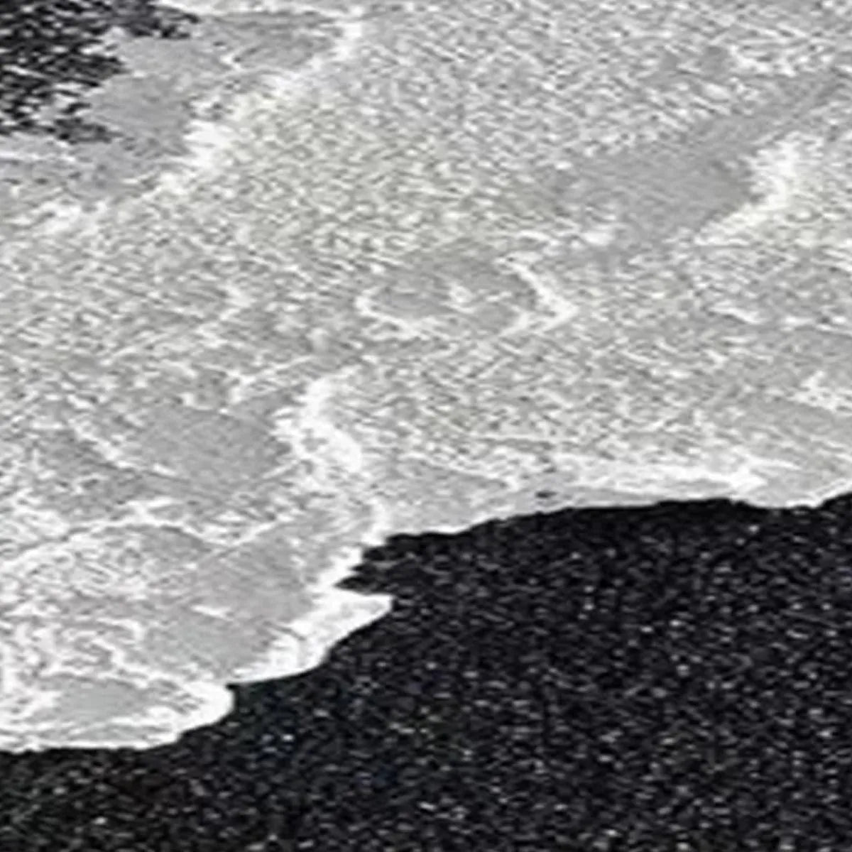BLACK & WHITE OCEAN TRIPTYCH: Abstract Ocean Painting Set of 3, Vertical Wall Art