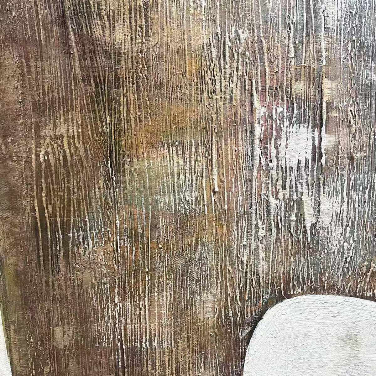 EARTHEN FORMS: Textured Minimalist Abstract Oil Painting